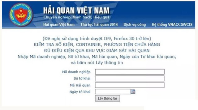 in mã vạch tờ khai hải quan